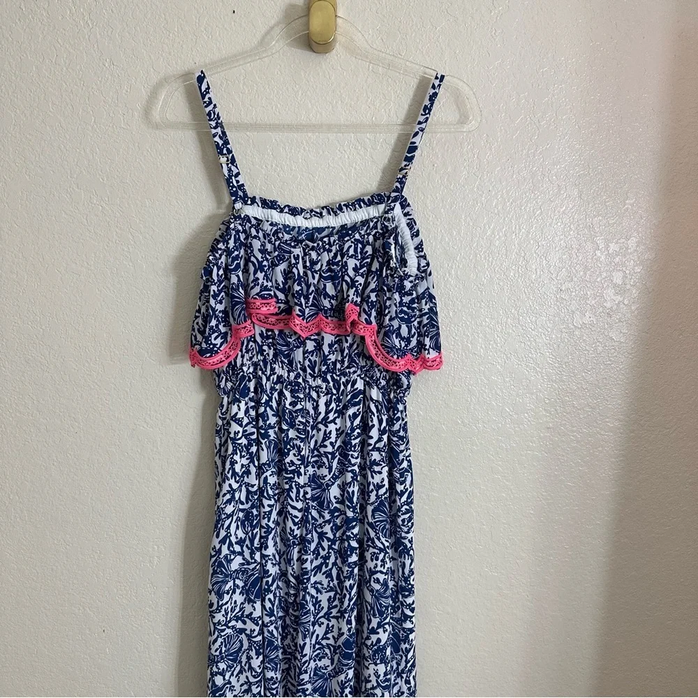 New Lilly Pulitzer Aida Ruffle Maxi Dress Size Medium - Picture 8 of 12